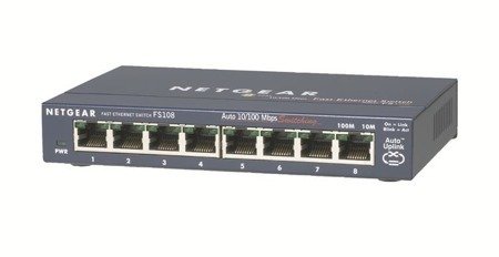 Przełączników niezarządzalny Fast Ethernet NETGEAR ProSAFE® FS108