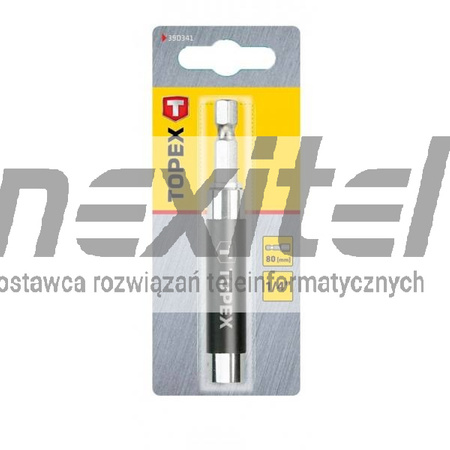 Uchwyt do końcówek, 1/4", 80 mm, TOPEX 39D341