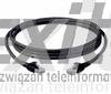 Patchcord ekranowany S/FTP Corning FutureCom ™ EA, FRNC, kat. 6A, Czarny, złącze RJ45-RJ45, 2 m