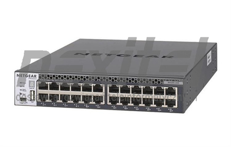 Przełącznik zarządzalny NETGEAR M4300-24X Stackable o połowie szerokości z 24 złączami 10GBASE-T