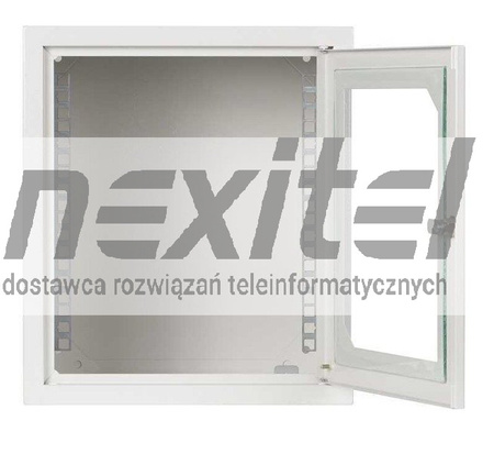 Szara szafa rack wisząca SZW 10" 6U 310X300 IP30 DRZWI Z SZYBĄ SZARA 7035