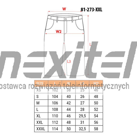 Krótkie spodenki DENIM Neo Tools 81-273