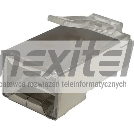 WTYK RJ45 8p8c ekranowany, kat.5e FTP drut, przelotowy (100szt.)