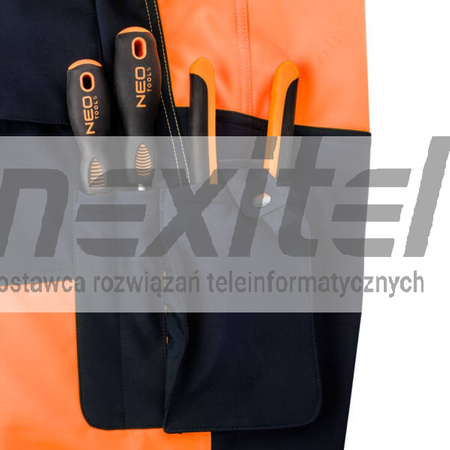 Spodnie robocze ostrzegawcze softshell, pomarańczowe,  Neo Tools 81-751