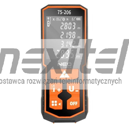 Dalmierz laserowy. zasięg 60 m, Neo Tools 75-206