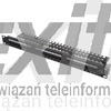 CZARNY PATCH PANEL NIEEKRANOWANY UTP 24 PORTY 5E + Z PÓŁKĄ