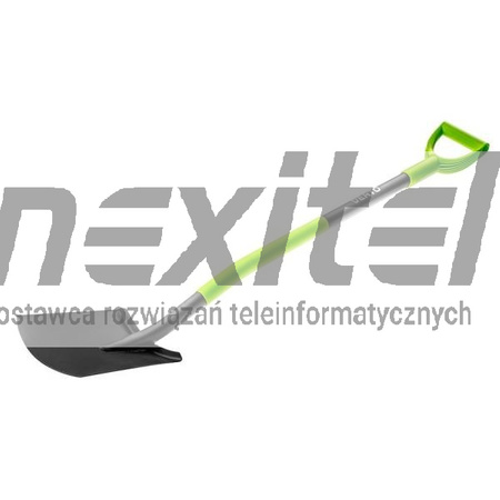 Szpadel prosty, metalowy trzonek, plastikowy uchwyt VERTO 15G011