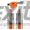 Palnik gazowy nakręcany + 2 naboje z gazem butan, NEO TOOLS 20-040