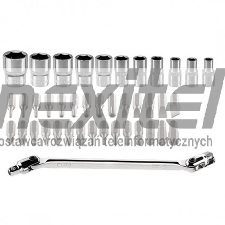 Klucze nasadowe 1/4", zestaw 41 szt. NEO TOOLS 08-603