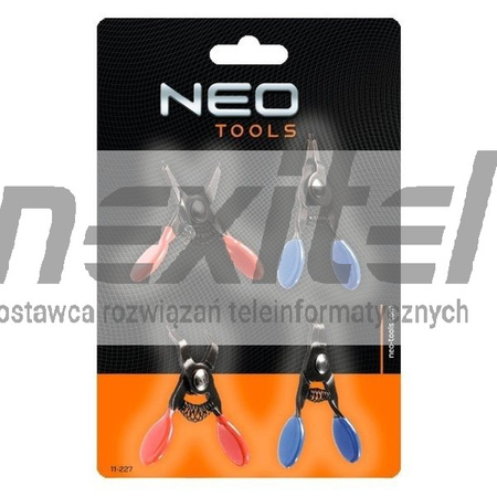 Zestaw mini szczypiec do pierścieni osadczych NEO TOOLS 11-227