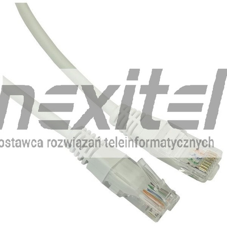 PATCHCORD NIEEKRANOWANY RJ45 U/UTP KAT.5E 3M BIAŁY