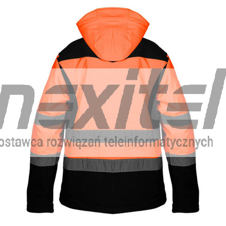 Kurtka robocza ostrzegawcza softshell z kapturem, pomarańczowa Neo Tools 81-701