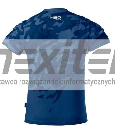 T-shirt roboczy z nadrukiem CAMO NAVY Neo Tools 81-603