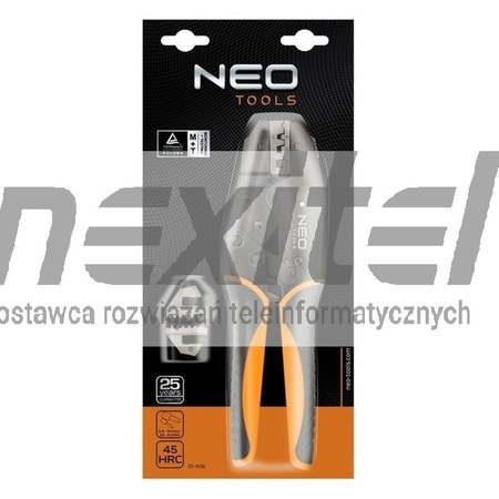Szczypce do zaciskania końcówek tulejkowych 0.5-16 mm2 NEO TOOLS 01-506