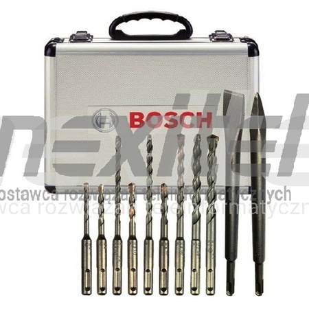 ZESTAW WIERTEŁ SDS PLUS 9szt+DŁUTA BOSCH