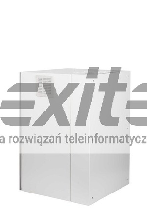 Szara szafa wisząca rack 19" DWUDZIELNA 9U 600X400 IP54 ŚCIANY BOCZNE PEŁNE DRZWI Z SZYBĄ ZEWNĘTRZNA RAL 7035 SZARA