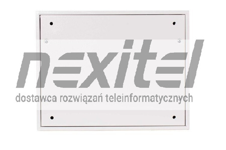 Szara szafa wisząca rack 19" 9UX600X400 IP54 ŚCIANY BOCZNE PEŁNE DRZWI PEŁNE ZEWNĘTRZNA RAL 7035 SZARA