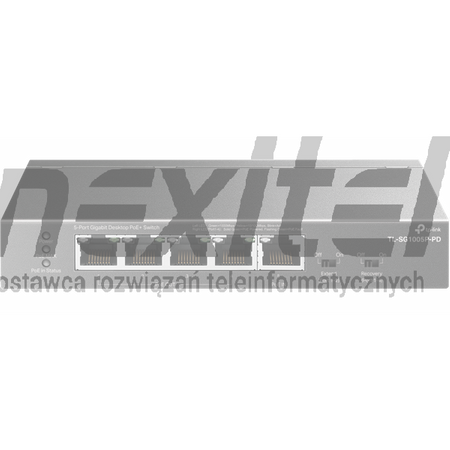 Przełącznik PoE+ typu Desktop, 5 portów gigabitowych, w tym 1 port PoE++ IN i 4 porty PoE+ OUT TL-SG1005-PD