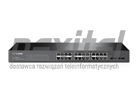 Przełącznik Smart JetStream, 24 porty Gb, 4 sloty SFP T1600G-28TS (TL-SG2424)