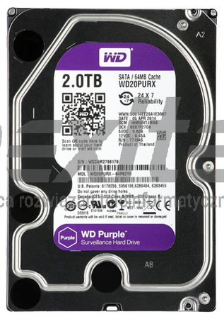 DYSK HDD-WD20PURX 2TB 24/7