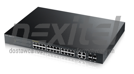 SWITCH ZARZĄDZALNY ZyXEL GS1920-24HP, 28 portów GbE L2 PoE+ Smart Switch