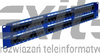 Panel 19", 48xRJ45 UTP kat.5e (2U) niebieski