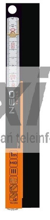 Miara składana drewniana 1m, biało-żółta Neo Tools 74-010