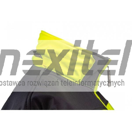 Kurtka robocza ostrzegawcza softshell z kapturem, żółta Neo Tools 81-700