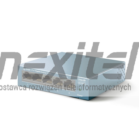 Przełącznik typu desktop, 5 portów 10/100/1000Mb/s