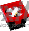 GNIAZDO 230V 45x45 (CZERW.) DATA