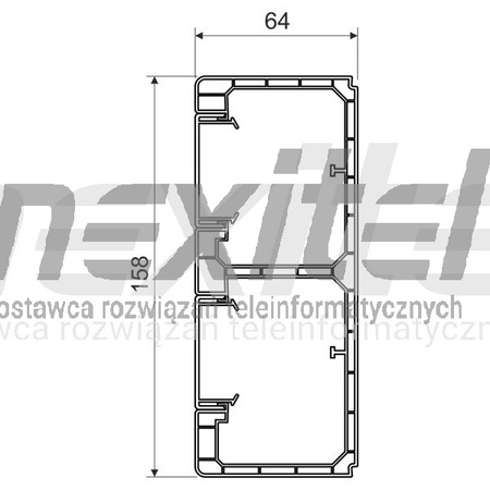 KOPOS LISTWA KABLOWA PK 160x65