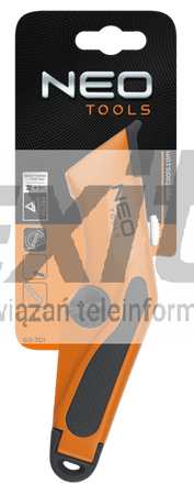 Nóż z ostrzem trapezowym Neo Tools 63-701