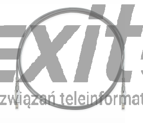Patchcord FutureCom ™ F, FRNC, złącze S1200 / 1 - S1200 / 1 Czarny, 1,5 m