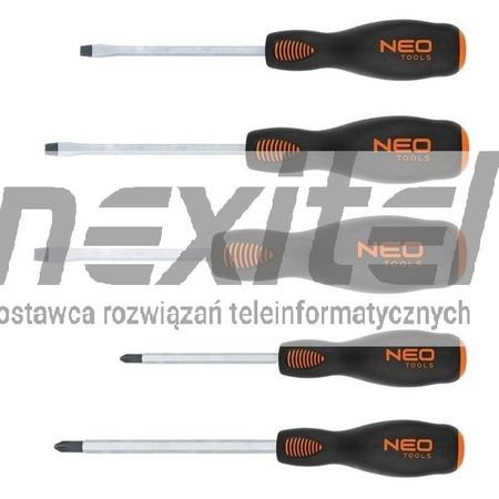 Wkrętaki do pobijania, S2, zestaw 5 szt. NEO TOOLS 04-240