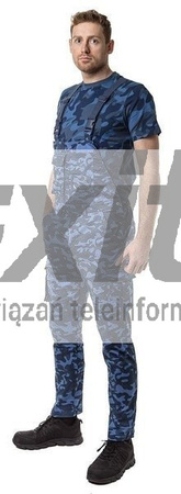 T-shirt roboczy z nadrukiem CAMO NAVY Neo Tools 81-603