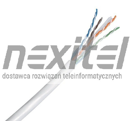 R&M SKRĘTKA instalacyjna Cat. 6A, U/UTP, 4P, 650 MHz, LSZH,szara, WARP, Dca, 500 m 