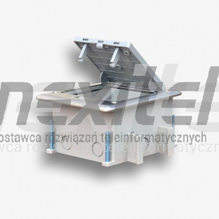 Puszka podłogowa 6-modułowa do montażu osprzętu 22,5x45 (45x45) IP66