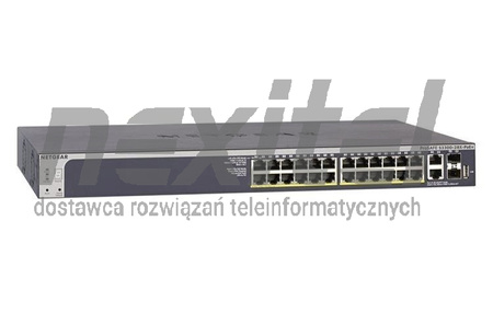Przełącznik NETGEAR S3300-28X-PoE+  ProSAFE® S3300  Gigabit Stack Smart (24 x 1Gb PoE+, 4 x 10Gb)