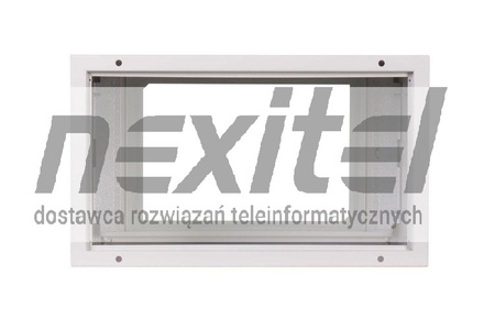 Szara szafa wisząca rack 19" SIMPLE 6UX555X600 IP30 ŚCIANY BOCZNE PEŁNE DRZWI Z SZYBĄ SZARA