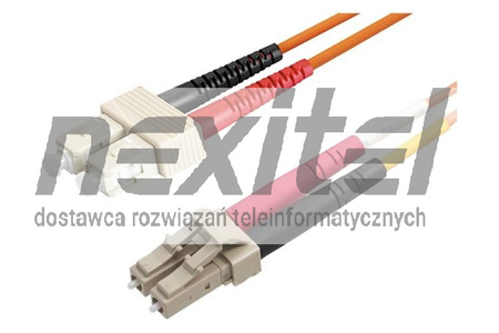 R&M PACHCORD KROSOWY DUPLEX SC-COMPACT PC/UPC GRADE BM / LC-DUPLEX PC/UPC GRADE BM MULTIMODOWY OM2 G50 F8 (2,0X4,2) POWŁOKA FRLSZH 5M