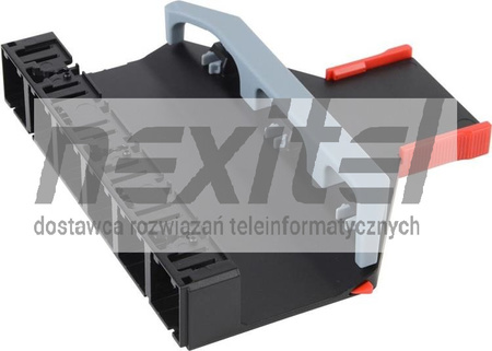 R&M Netscale 48 kaseta Cu 6x RJ45 UTP pusta specjalna czarna