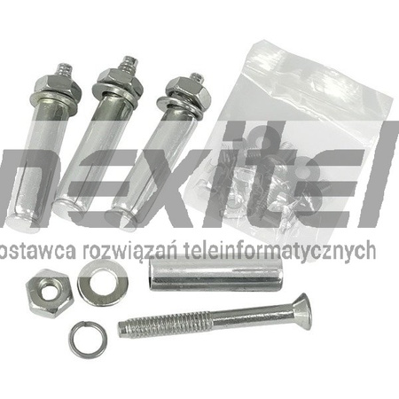 Szafa rack 19" 3U 540x180, wisząca, metalowa, jednosekcyjna, szara