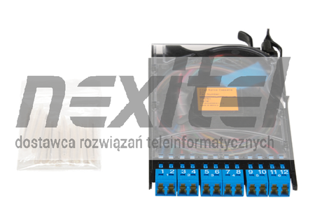 Kaseta EDGE™ 12F, LC Duplex SM UPC EDGE-CS12-AE-P00RE Pojedyńcze włókno