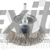 Szczotka druciana doczołowa z trzpieniem 75 mm, inox, GRAPHITE 57H600