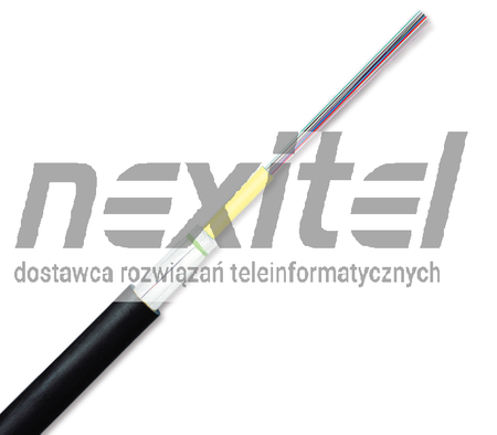 Ognioodporny Kabel światłowodowy Corning z centralną tuba zewnętrzny/wewnętrzny 1x24 E9 SMF-28e+® ITU G652.D CT 5.0  LSZHTM / FRNC