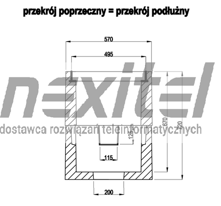 Studnia Kablowa SK-1(2) dwuelementowa