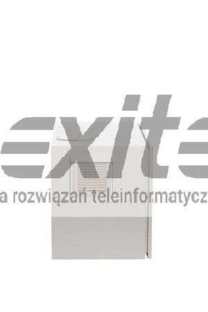 Szara szafa wisząca rack 19" 9UX600X600 IP54 ŚCIANY BOCZNE PEŁNE DRZWI PEŁNE WEWNĘTRZNA RAL 7035 SZARY