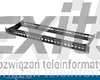 Czarny 24 portowy Patch Panel Corning Flush mount FutureCom Keystone Patch Panels 19“ 1U