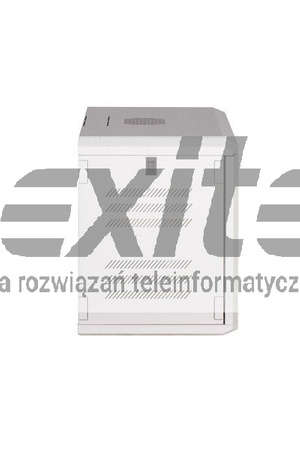 Szara szafa wisząca rack 19" 9UX400 IP30 Z DRZWIAMI PRZESZKLONYMI ŚCIANY BOCZNE OTWIERANE SZARA 7035