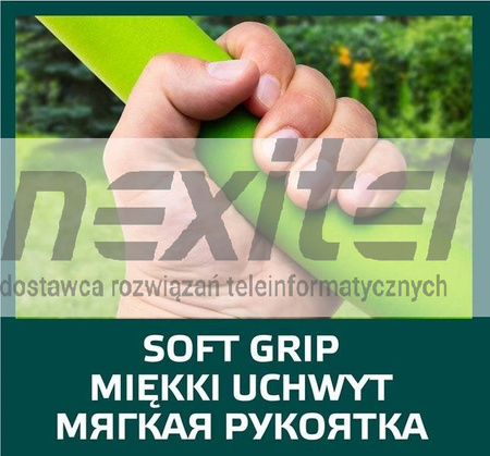 Szpadel ostry, metalowy trzonek, plastikowy uchwyt VERTO 15G010